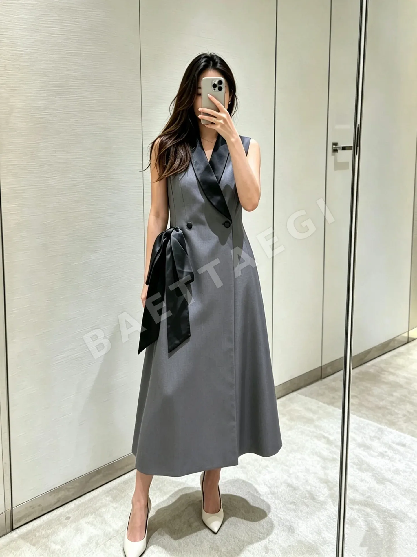 디올 숄카라 더블 버튼 베스트 자켓 163812