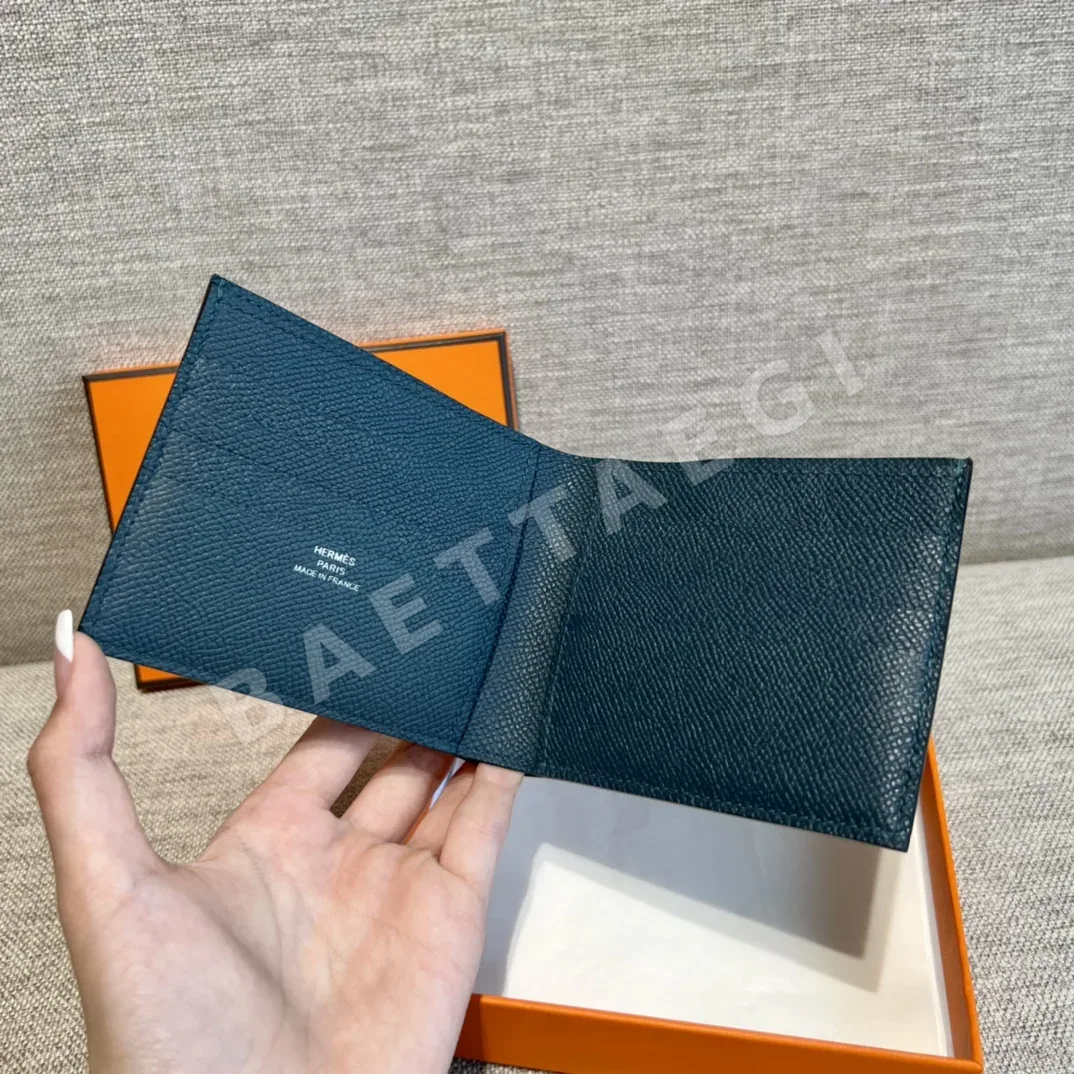 에르메스 엡솜 소나무 녹색 짧은 지갑 상세 이미지 3