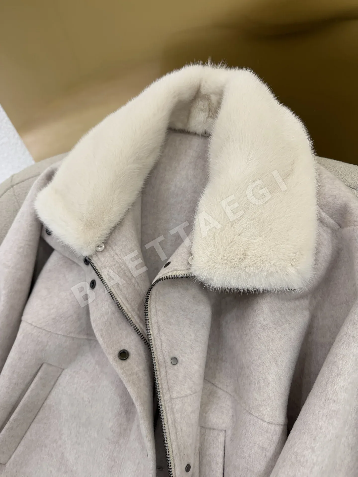 브루넬로쿠치넬리 오트밀 여성 자켓 상세 이미지 6