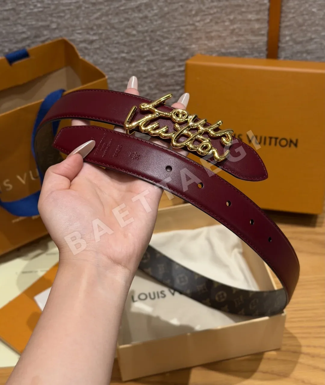 루이비통 스크립트 30mm 리버시블 벨트 상세 이미지 3