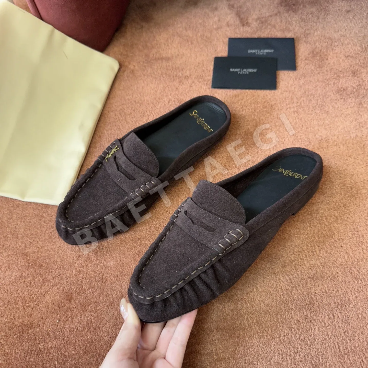 생로랑 YSL 앞코 덮인 뮬 상세 이미지 8