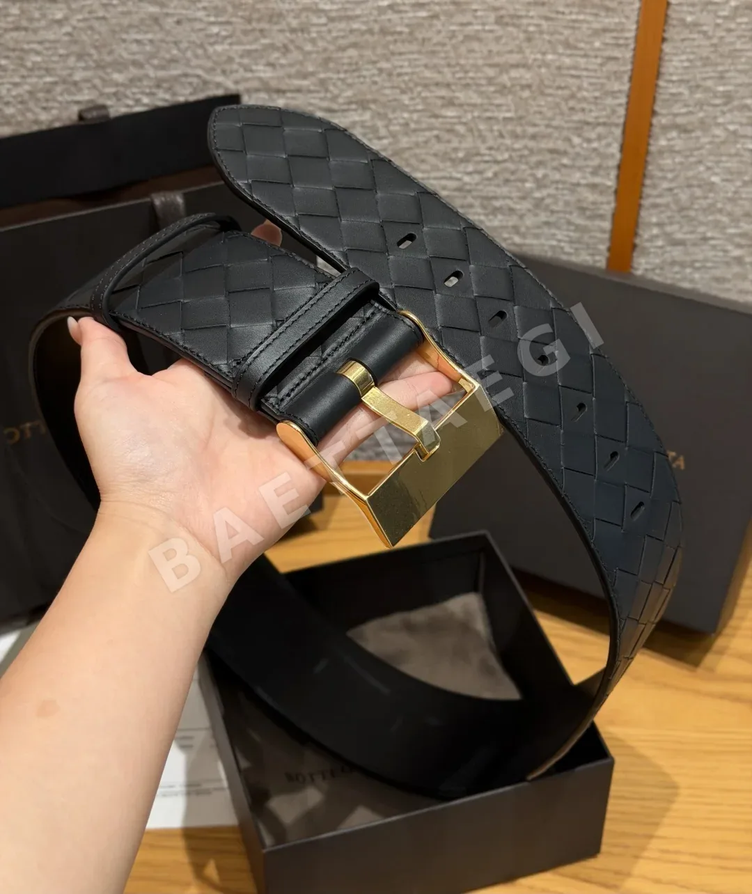 보테가베네타 인트레치오 가죽 벨트 상세 이미지 4