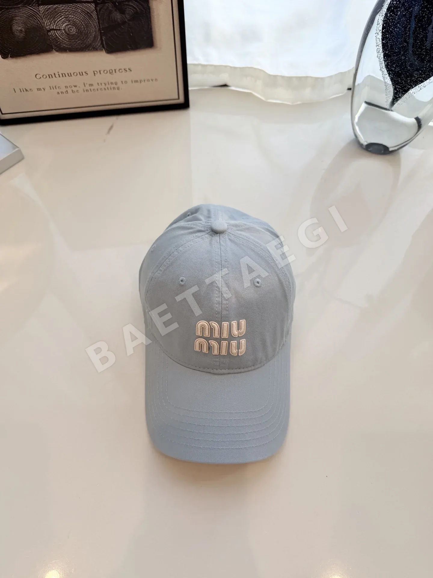미우미우 컬러풀 코튼 베이스볼 캡 80790