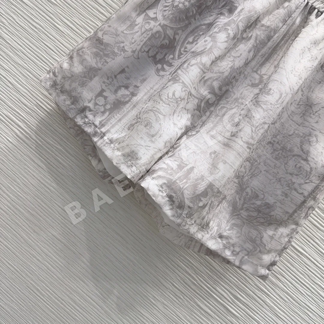 디올 여성 린넨 반바지 세트 상세 이미지 5