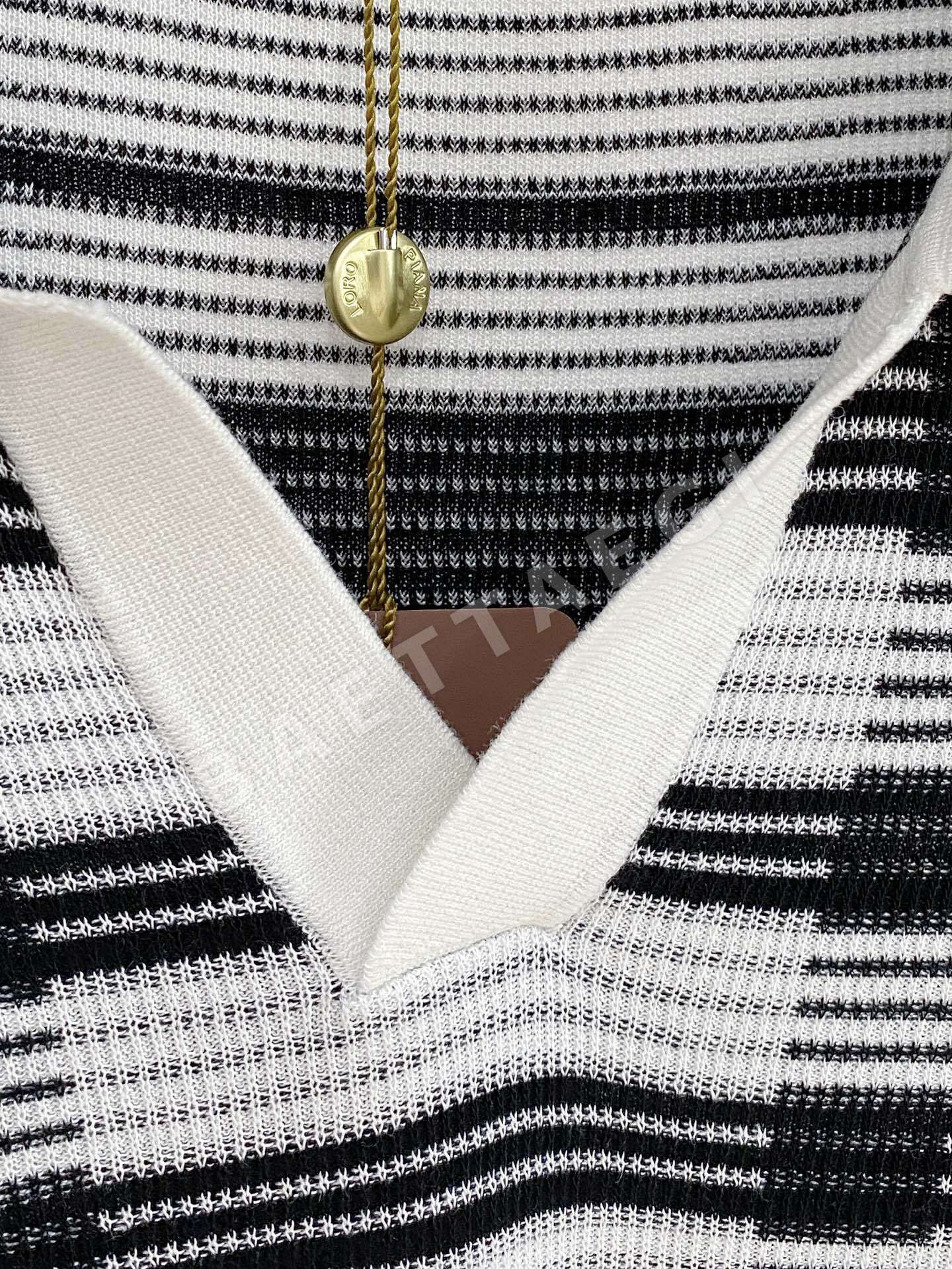 로로피아나 아세테이트 텐셀 린넨 혼방 남성 반팔 상세 이미지 6