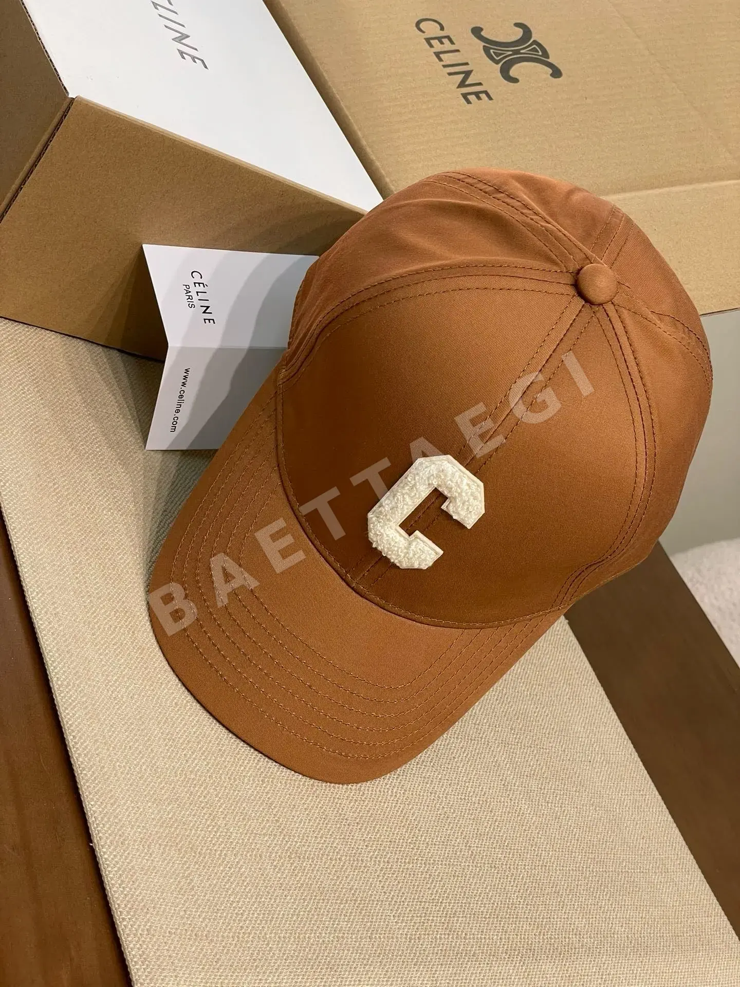 셀린느 더블 C 자수 베이스볼 캡 상세 이미지 8
