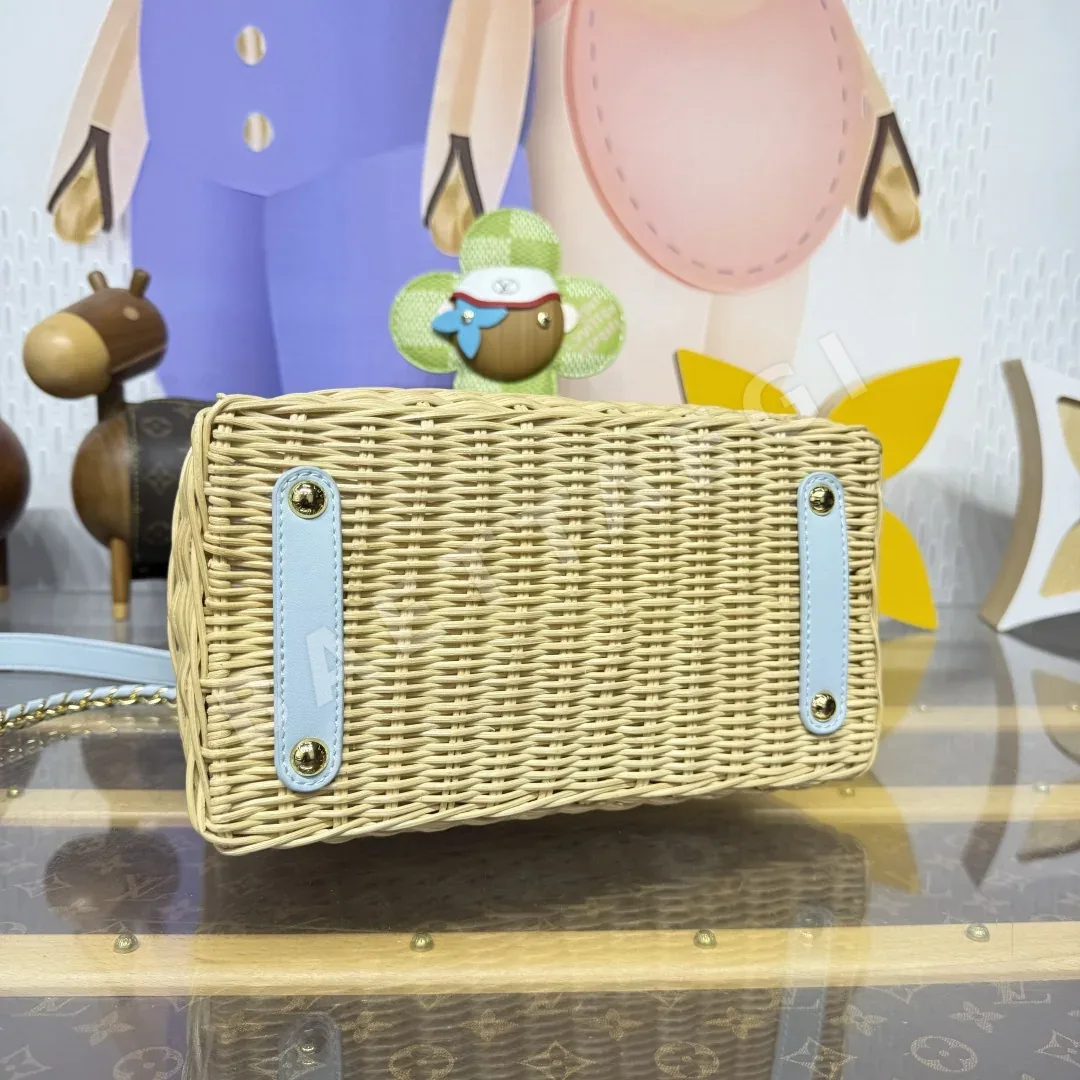 루이비통 캡슐 CC BB 라탄 데님 핸드백 M29501 상세 이미지 4