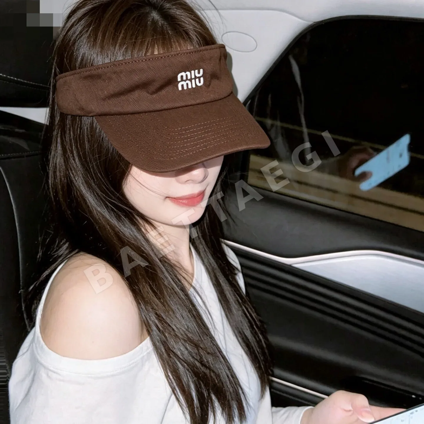 미우미우 바이저 캡 185875