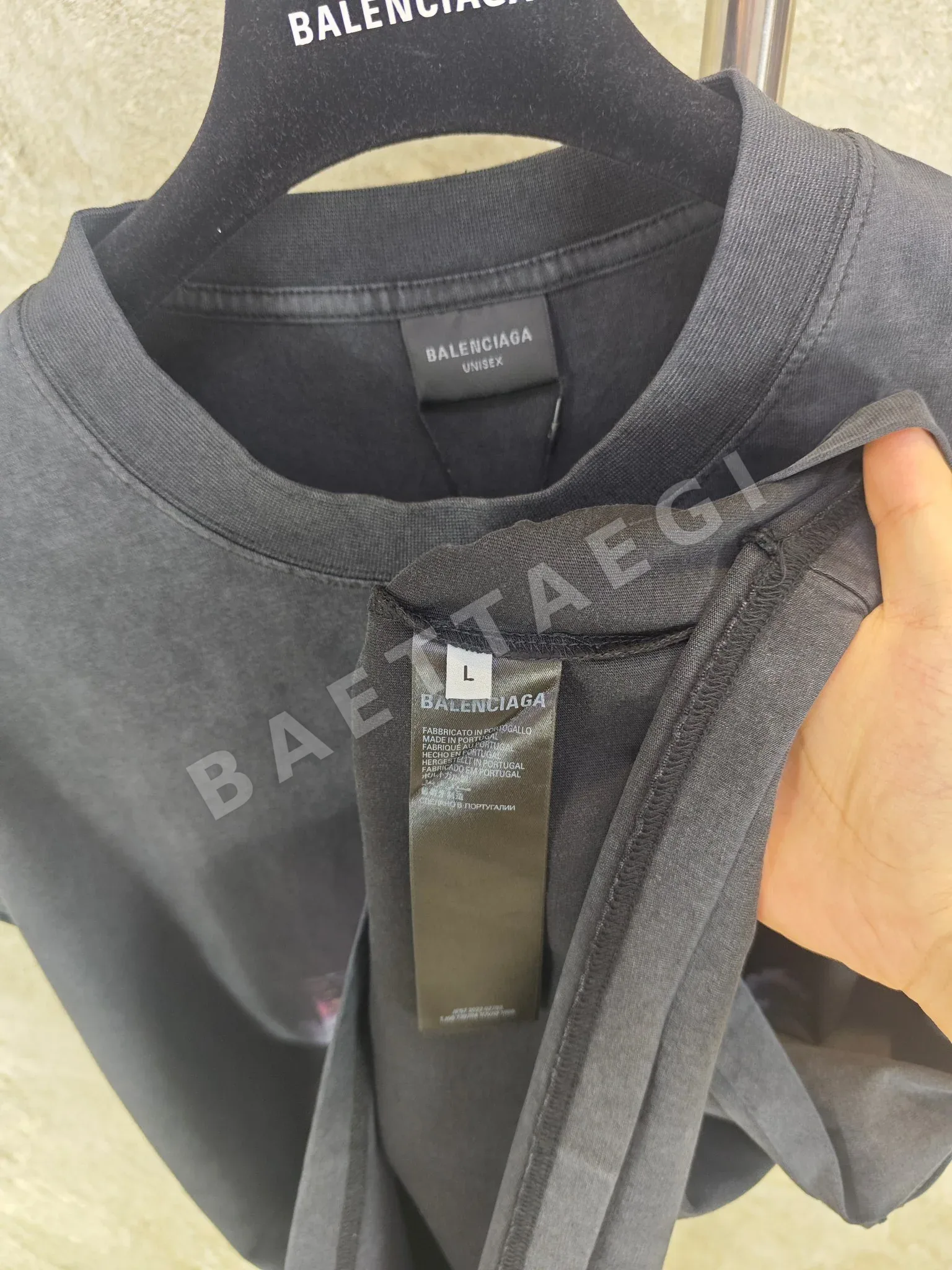 발렌시아가 로스앤젤레스 야경 남성 반팔 티셔츠 상세 이미지 6