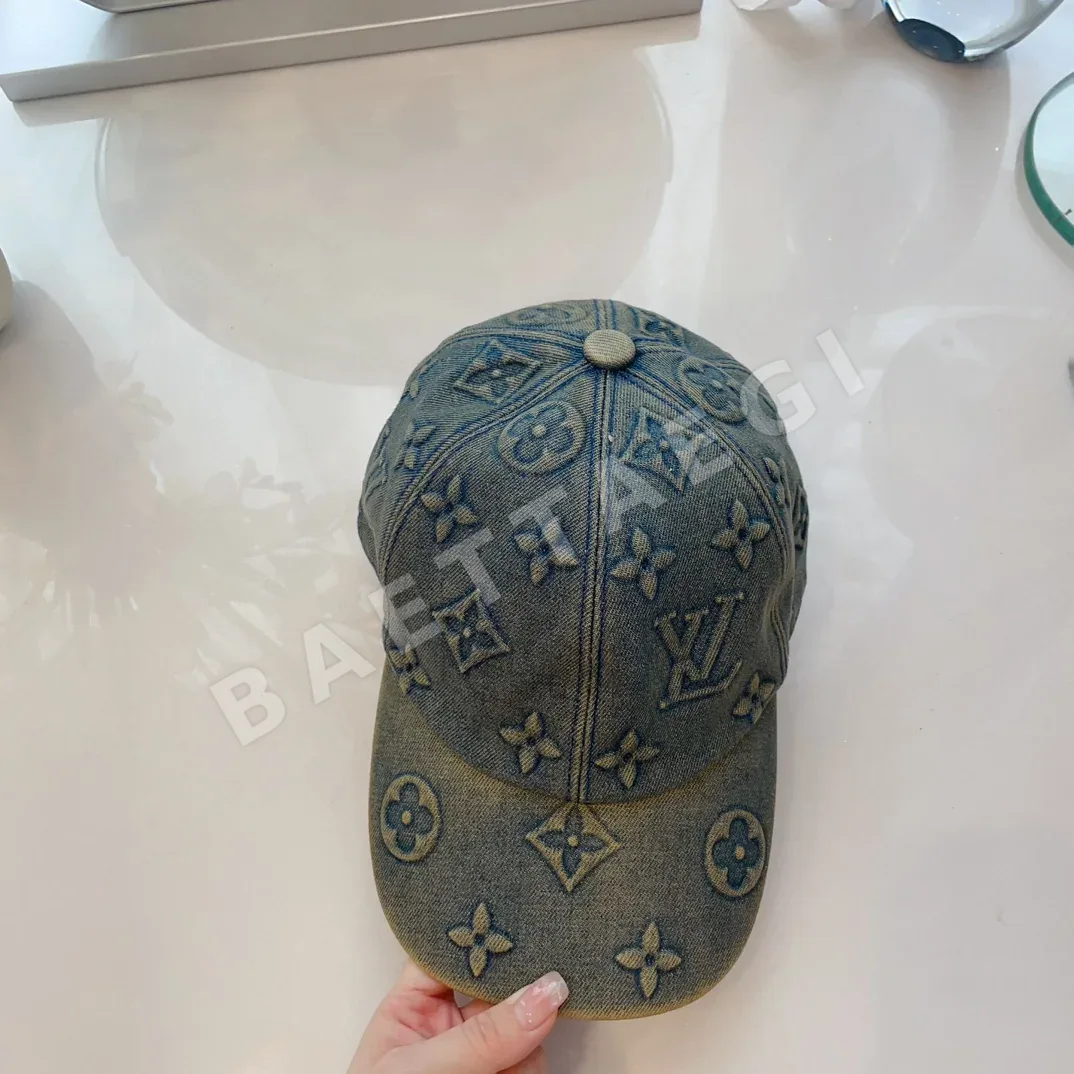 루이비통 데님 베이스볼 캡 및 버킷 햇 상세 이미지 3