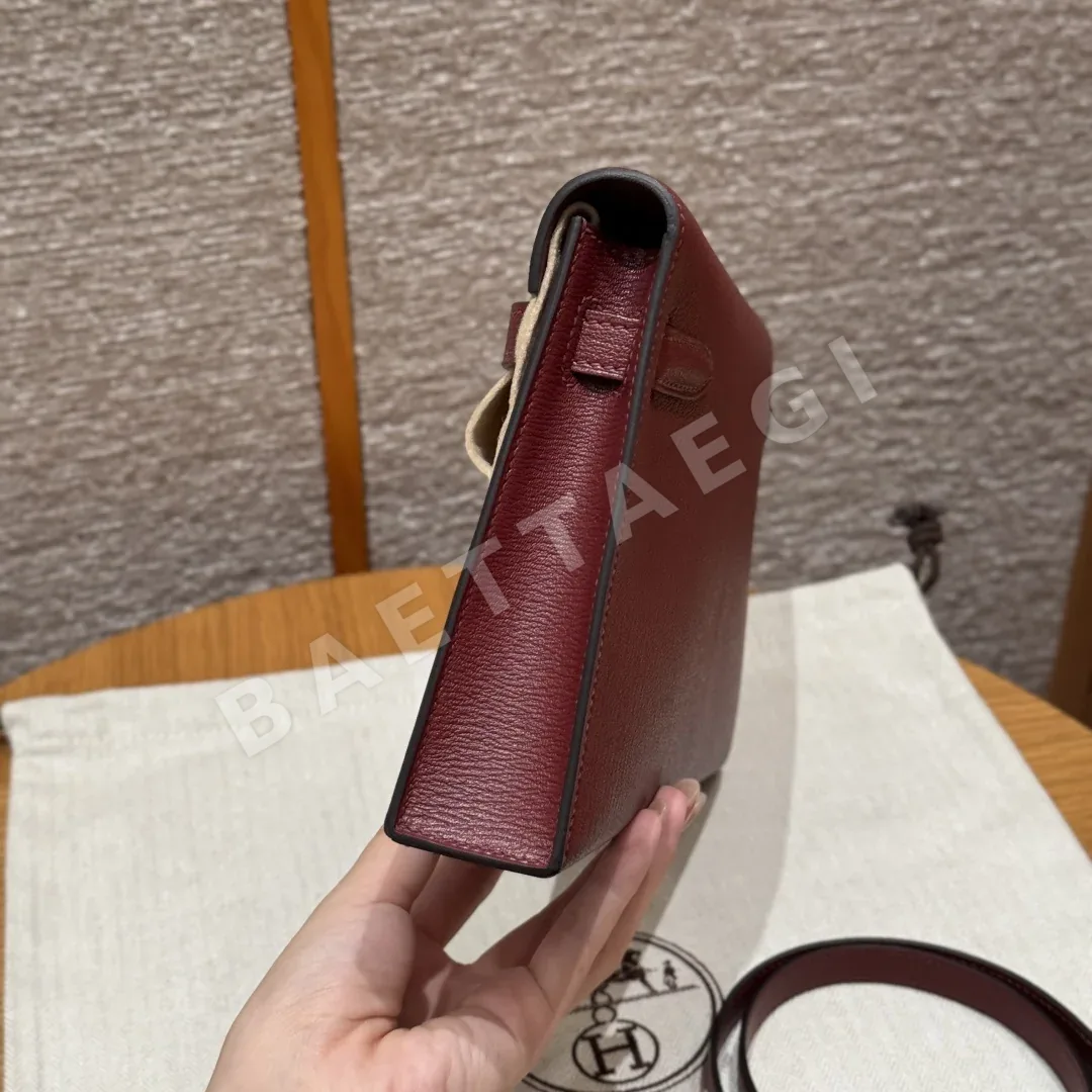 에르메스 켈리 엘란 염소가죽 언더암 가방 상세 이미지 3