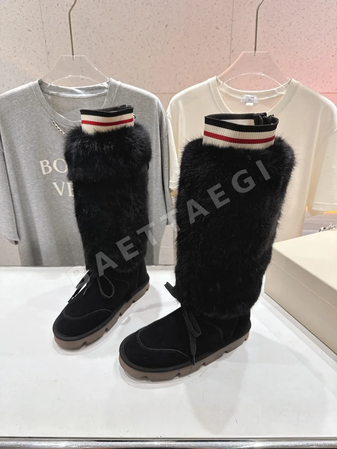 브루넬로쿠치넬리 울 안감 롱 부츠 9737 상세 이미지 3