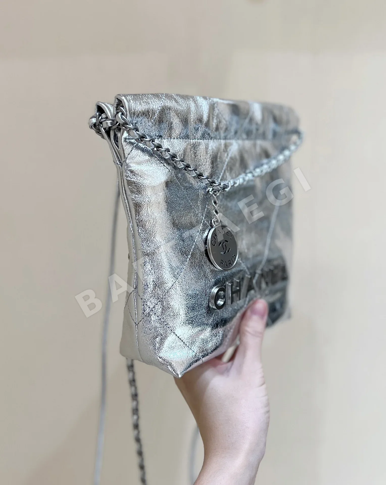샤넬 미니 메탈릭 가죽 가방 AS3980 상세 이미지 2