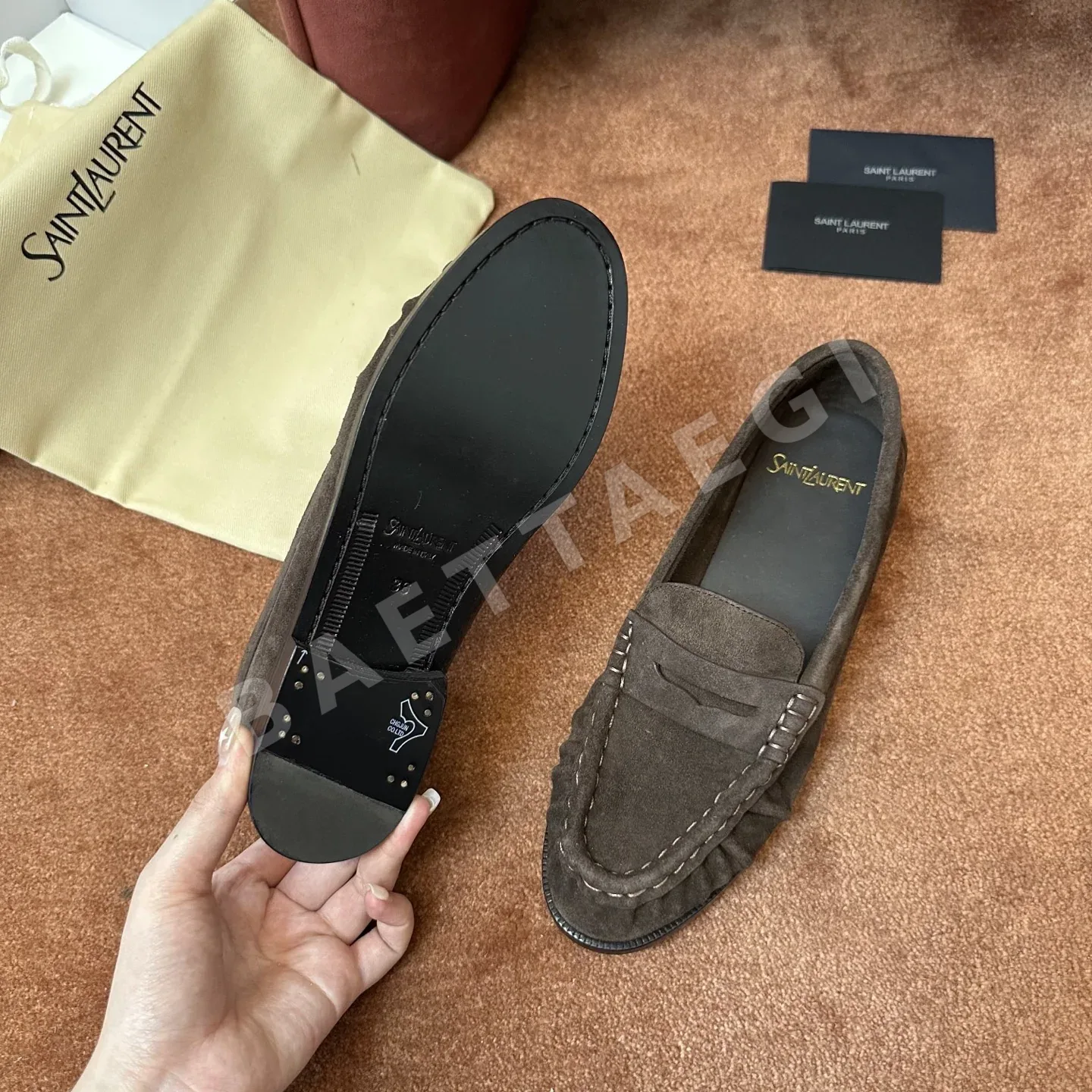 생로랑 YSL 앞코 덮인 뮬 로퍼 상세 이미지 6