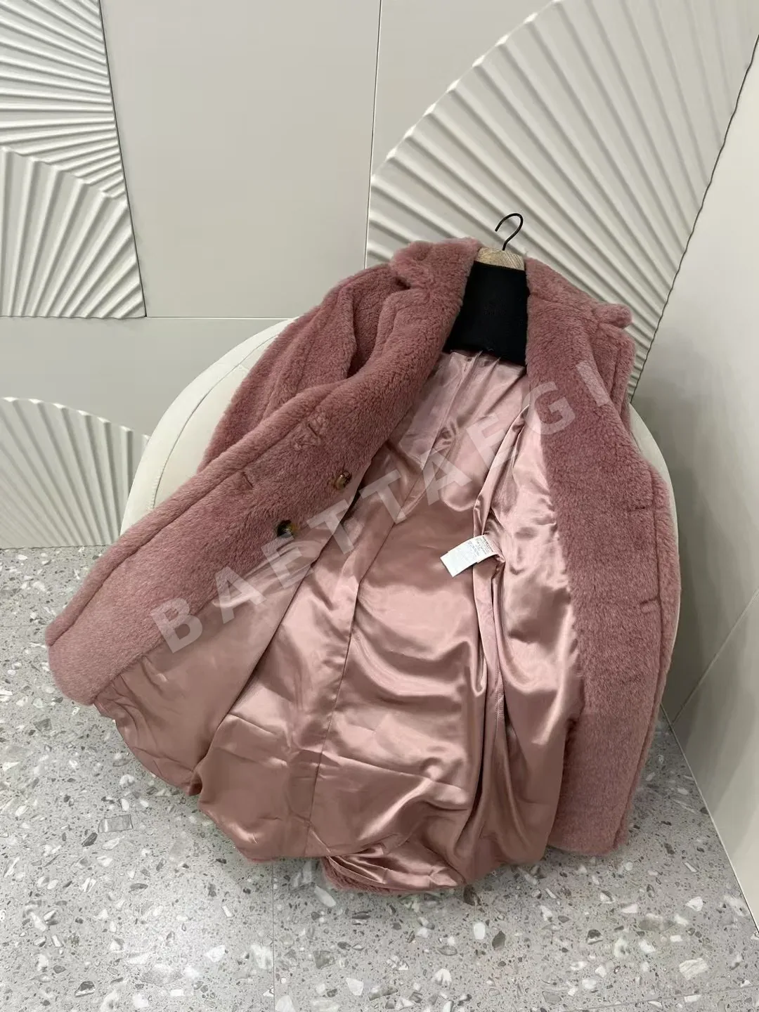 막스마라 테디 모란디 핑크 자켓 상세 이미지 9