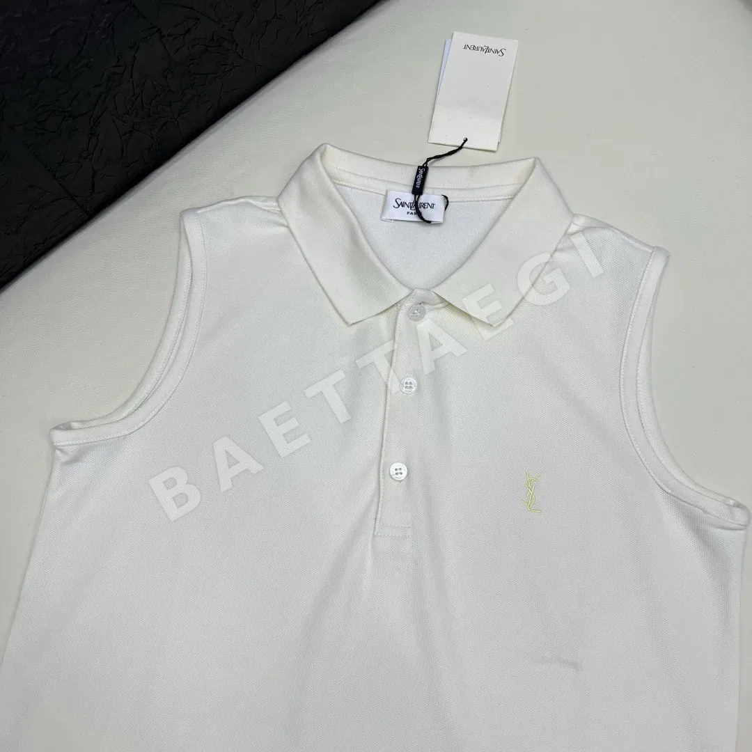 생로랑 카라형 반팔 티셔츠 상세 이미지 5