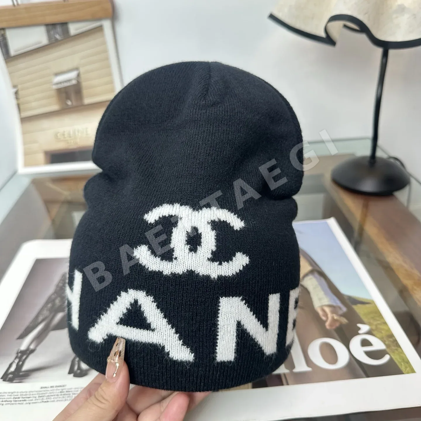 샤넬 니트 비니 모자 상세 이미지 9