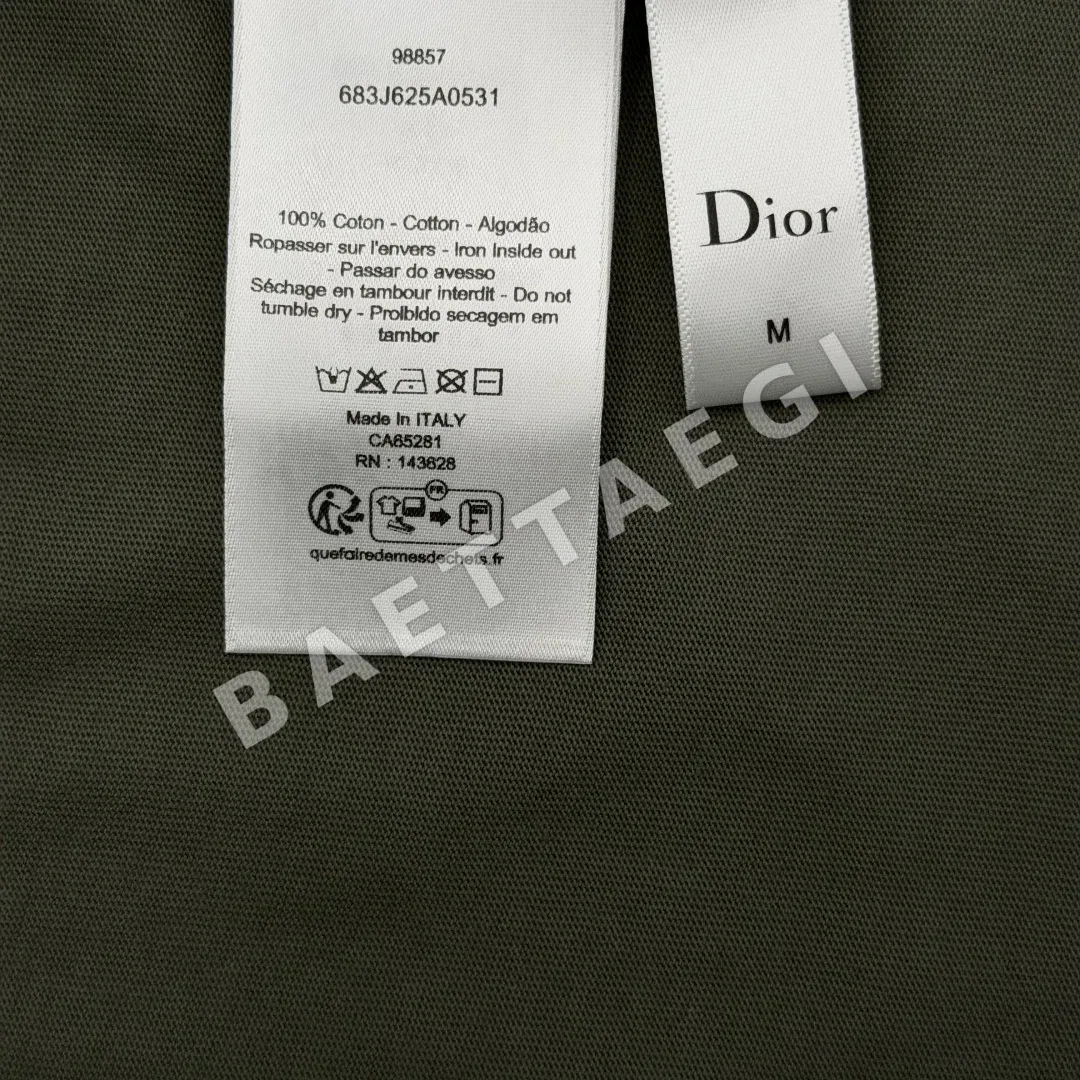 디올 코리브리 그래픽 코튼 반팔 티셔츠 상세 이미지 9