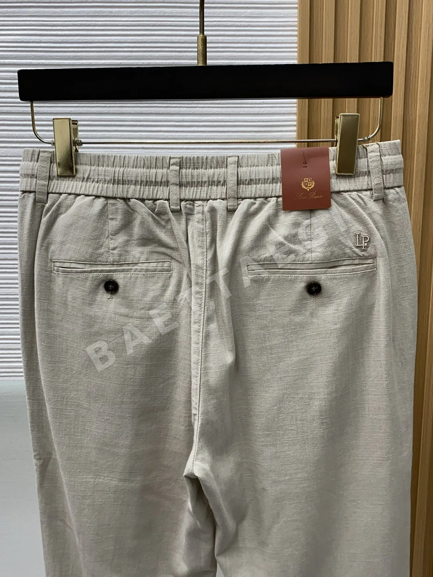 로로피아나 린넨 코튼 혼방 남성 바지 상세 이미지 8