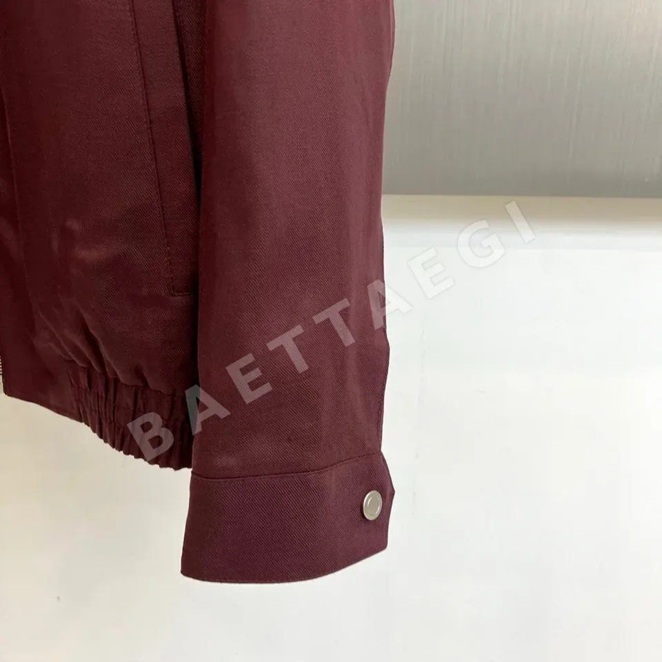 브루넬로쿠치넬리 스탠드 카라 린넨 블렌드 남성 자켓 상세 이미지 5