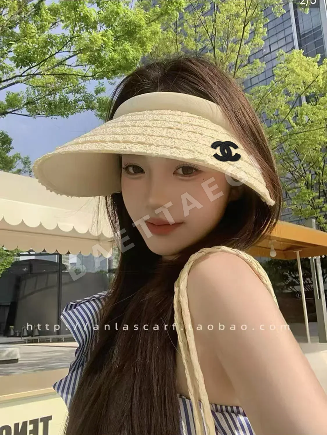 샤넬 비치 리조트 스타일 바이저 상세 이미지 6