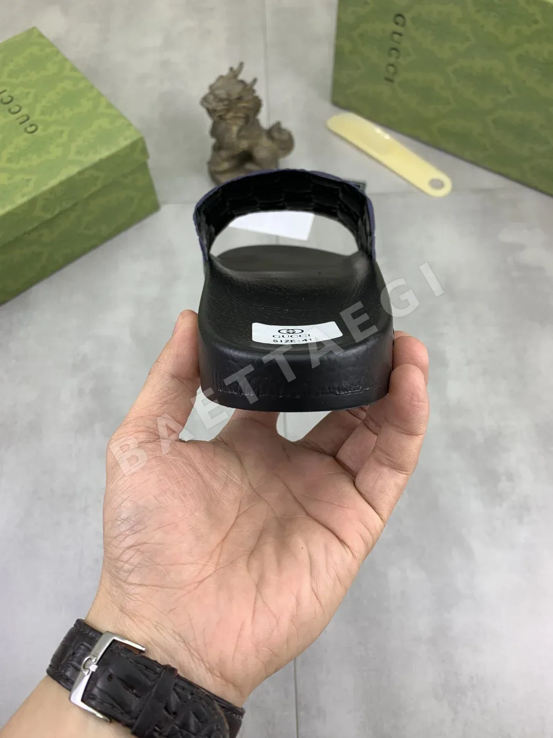 구찌 더블 G 로고 캐주얼 슬리퍼 상세 이미지 8
