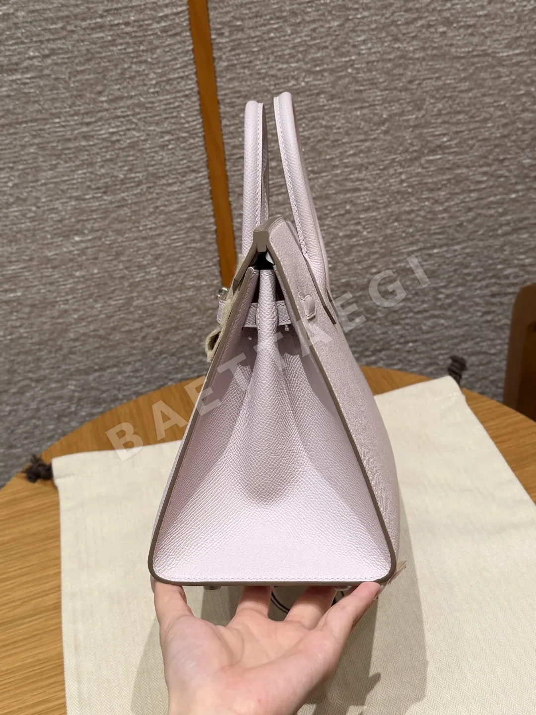 에르메스 버킨 25 앱송 가죽 가방 상세 이미지 4