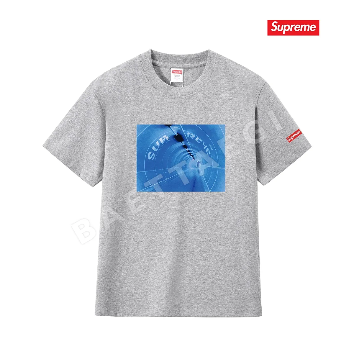 슈프림 터널 프린트 크루넥 루즈핏 반팔 티셔츠 상세 이미지 10