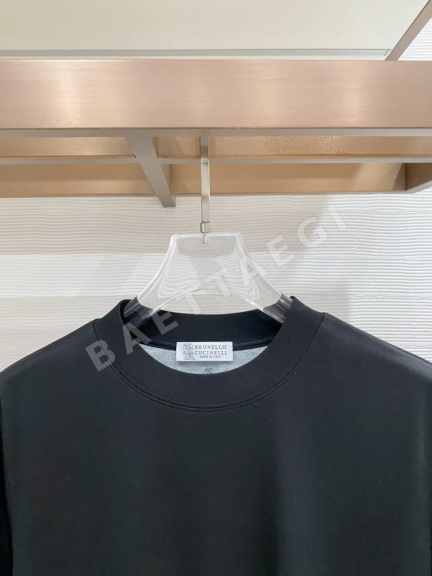 브루넬로쿠치넬리 머서라이즈드 코튼 남성 긴팔 티셔츠 상세 이미지 2