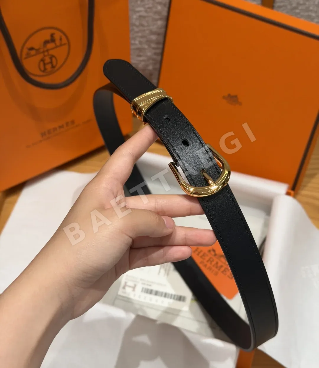 에르메스 스위프트 카프스킨 여성 벨트 상세 이미지 9