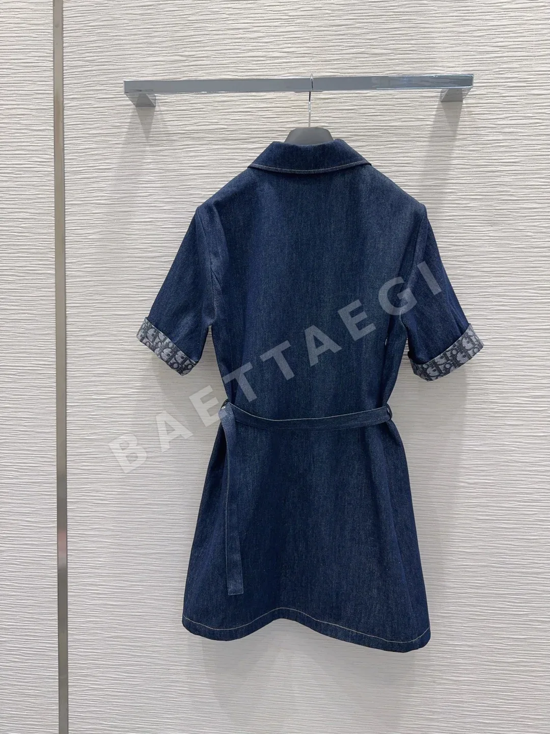 디올 데님 로고 원피스 상세 이미지 8