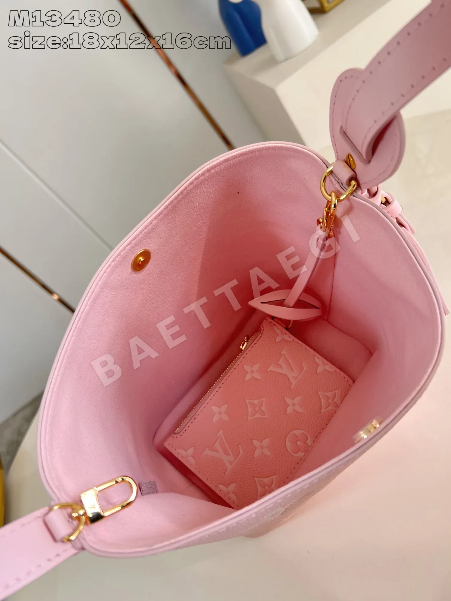 루이비통 모노그램 앙프렝뜨 BB 핑크 핸드백 M13480 상세 이미지 7