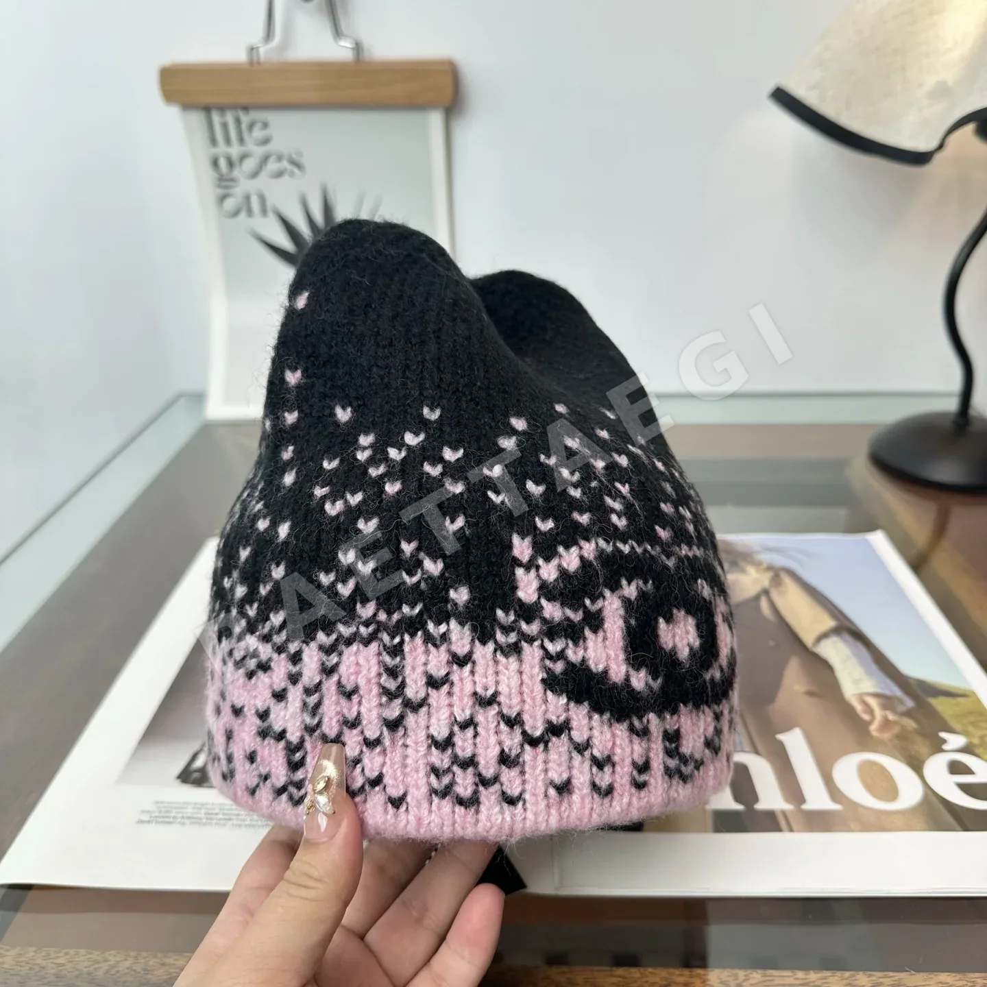 샤넬 니트 비니 모자 상세 이미지 9
