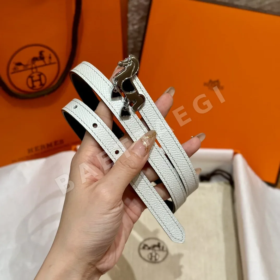 에르메스 그르낭 양면 송아지가죽 벨트 175235