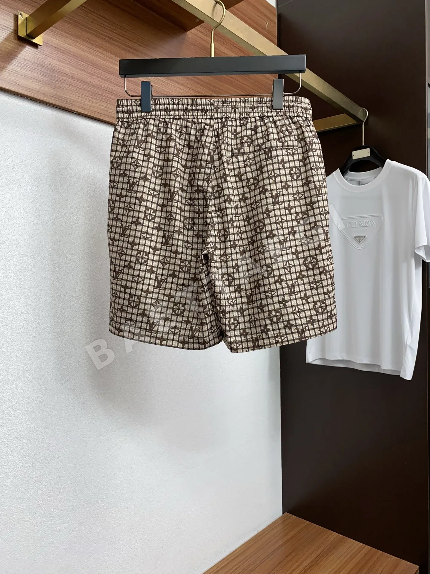 루이비통 남성 캐주얼 반바지 세트 상세 이미지 6