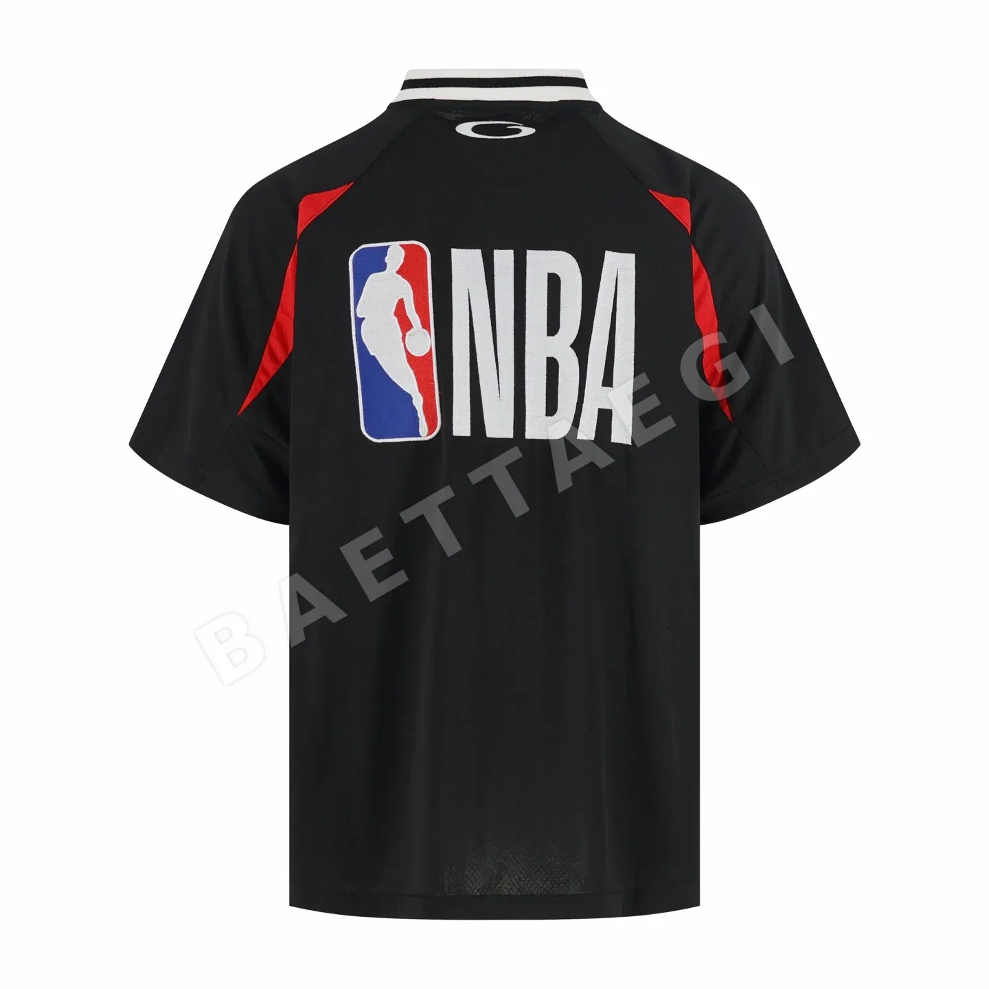 발렌시아가 NBA 콜라보 오버사이즈 컬러블록 반팔 티셔츠 상세 이미지 2