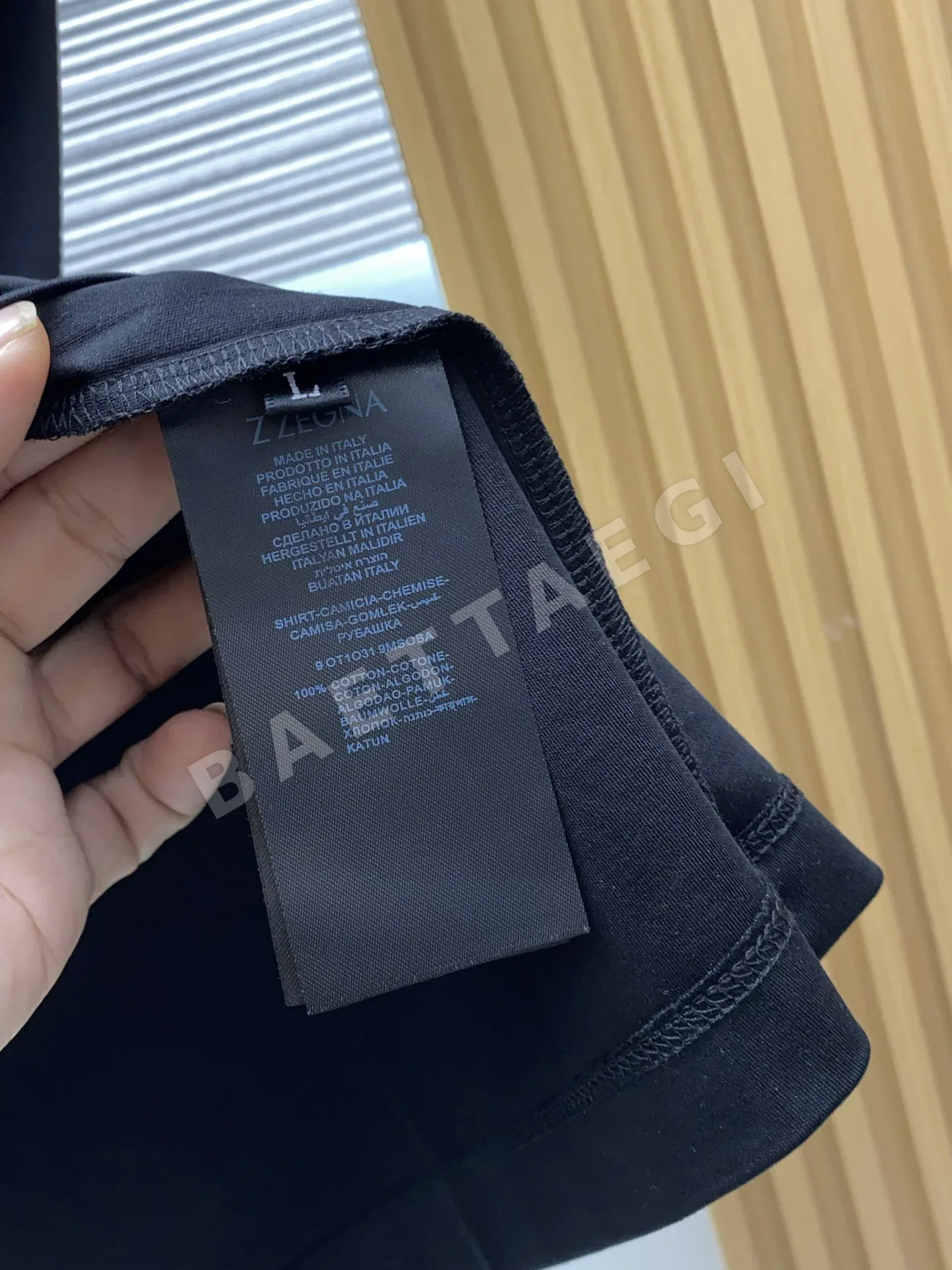 제냐 머서라이즈드 코튼 남성 반팔 티셔츠 상세 이미지 7