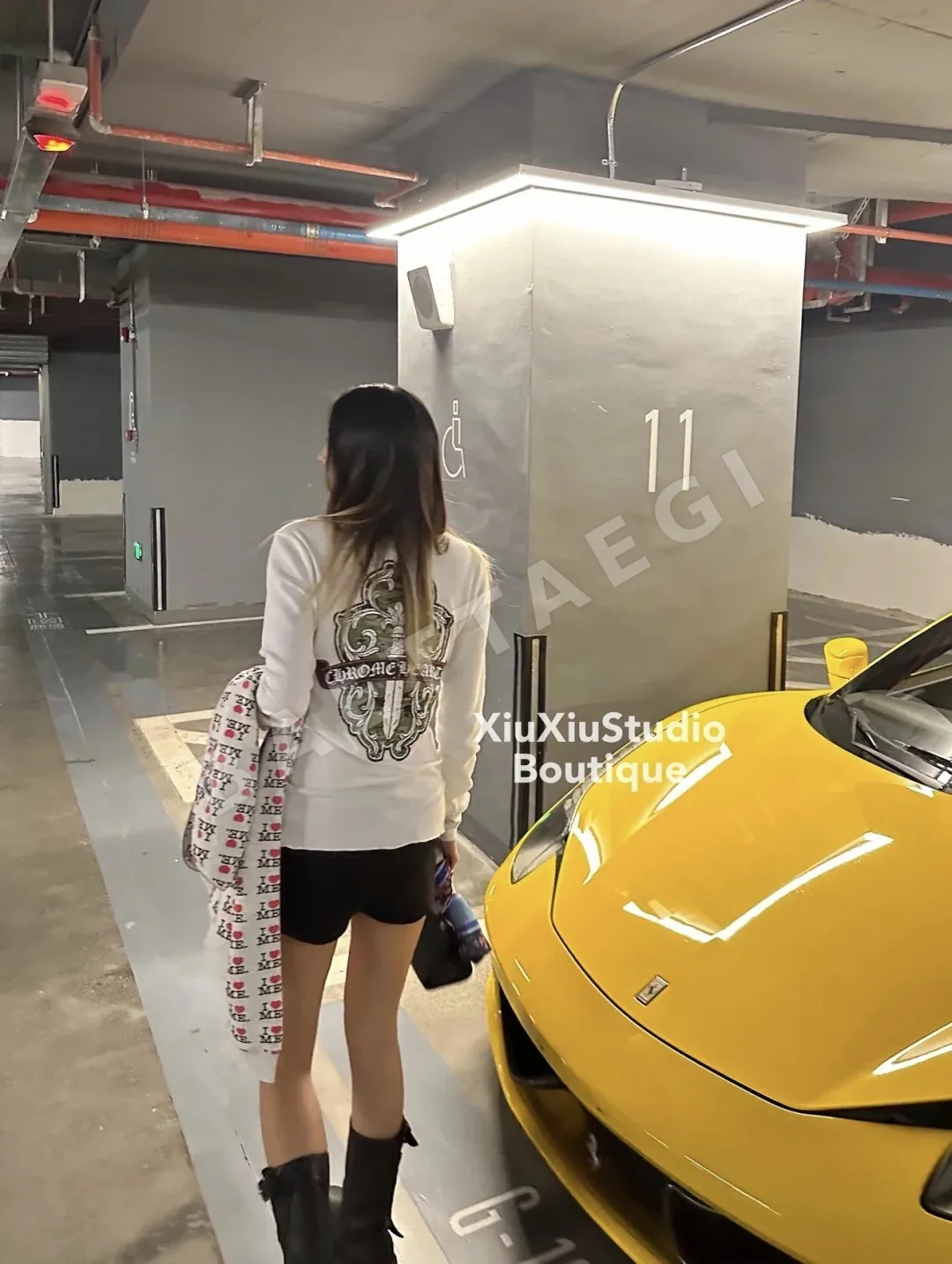 크롬하츠 대거 와플 긴팔 티셔츠 상세 이미지 7