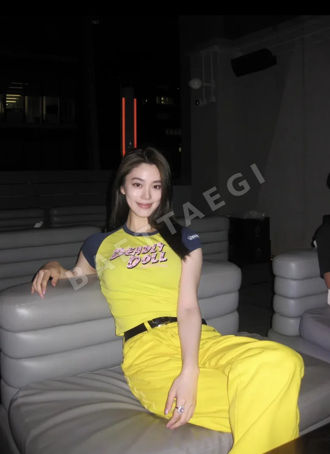 크롬하츠 여성 컬러 블록 반팔 티셔츠 상세 이미지 19