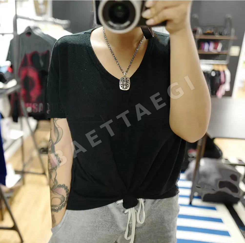 크롬하츠 덩굴 십자 꽃 펜던트 목걸이 CX081 상세 이미지 7