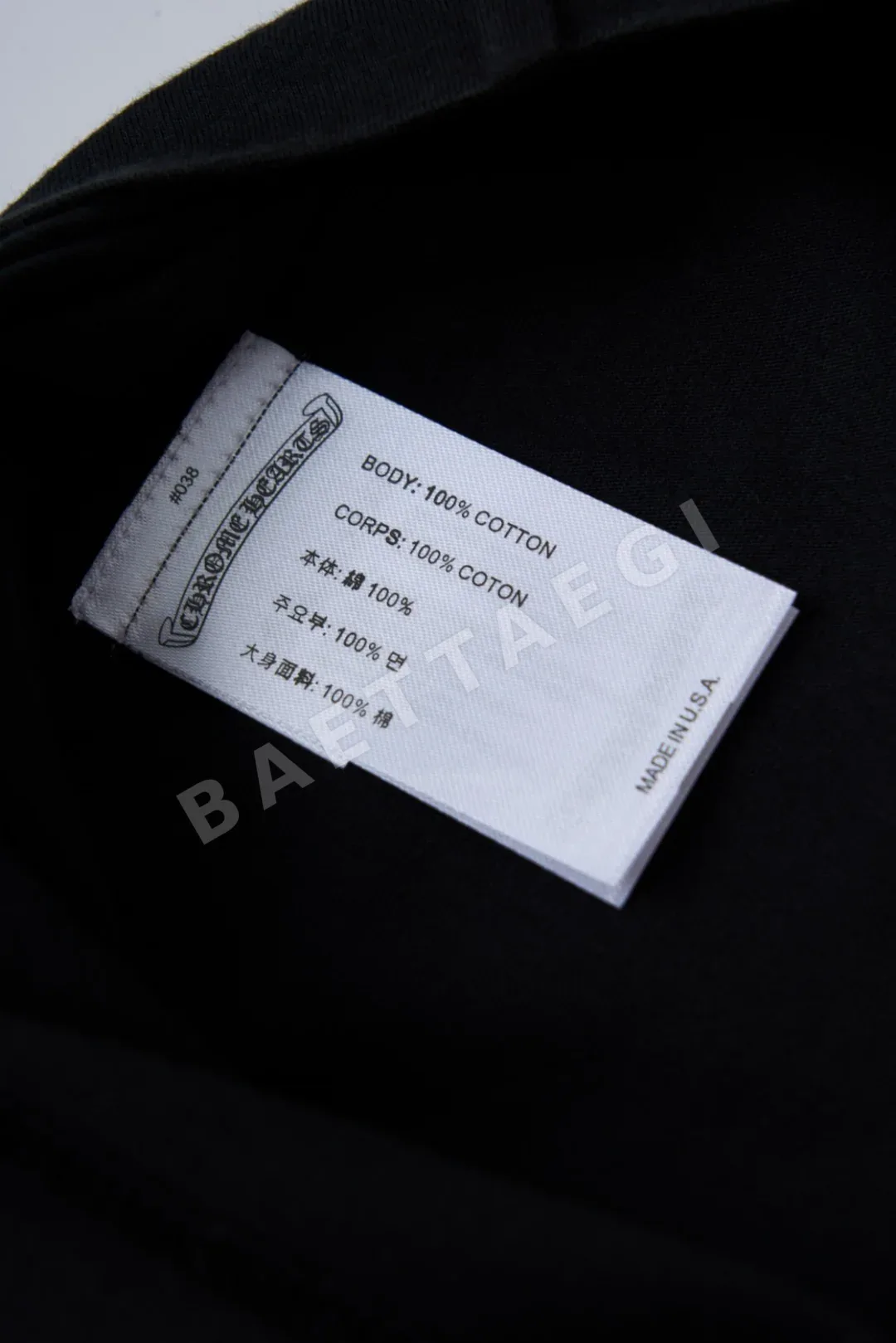 크롬하츠 블랙 레드 호스슈 팬텀 반팔 티셔츠 상세 이미지 7