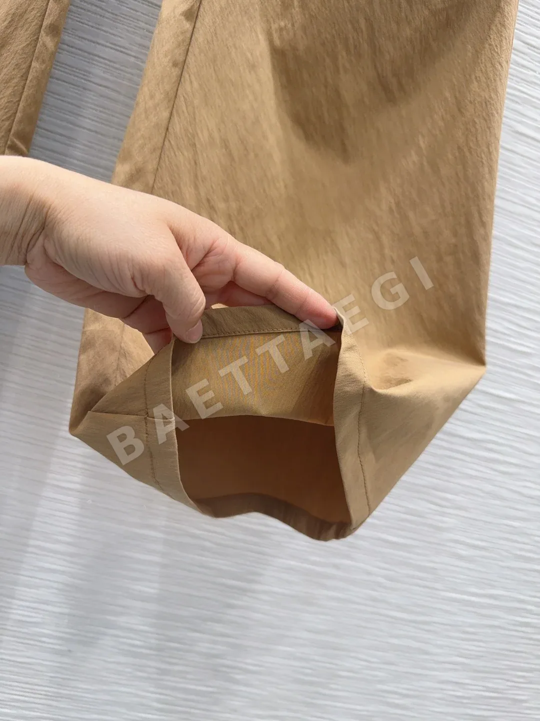 미우미우 와이드 레그 여성 바지 상세 이미지 5