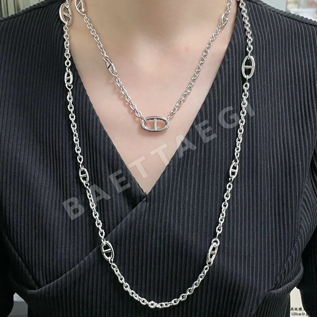에르메스 팔랑둘 18K 화이트 골드 목걸이 상세 이미지 3