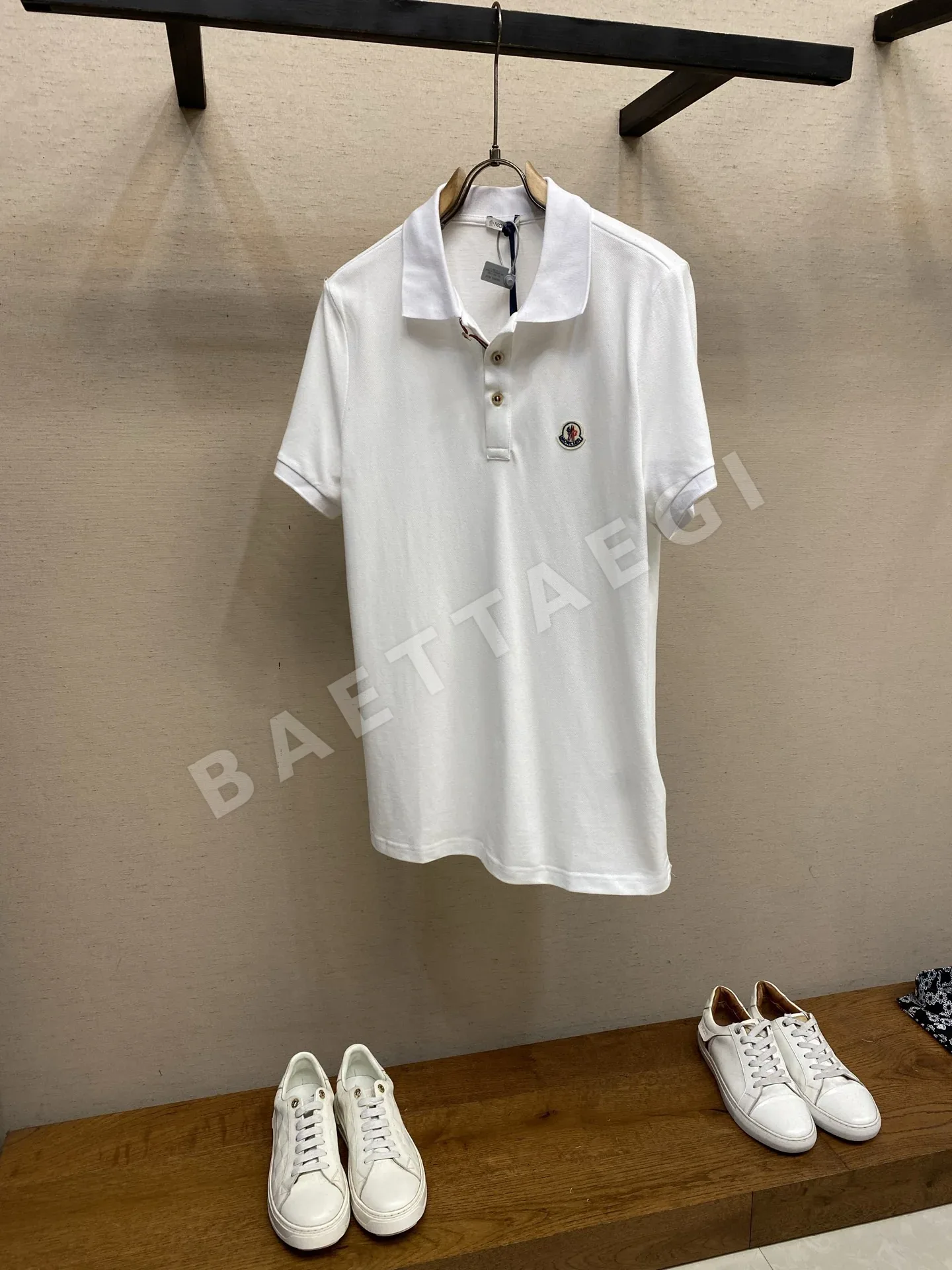 몽클레르 남성 코튼 반팔 폴로셔츠 48593