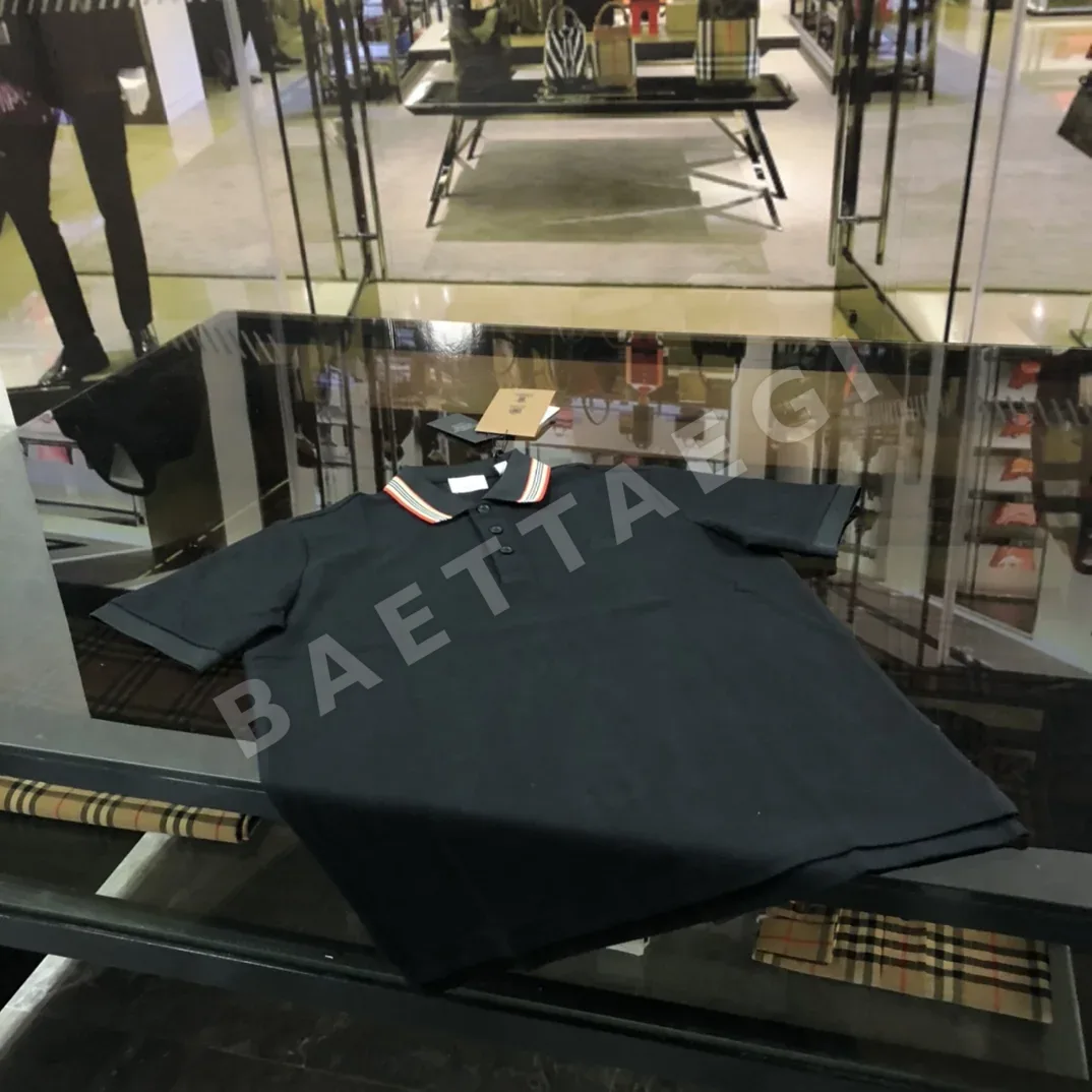 버버리 턴카라 메시 폴로 반팔셔츠 상세 이미지 3
