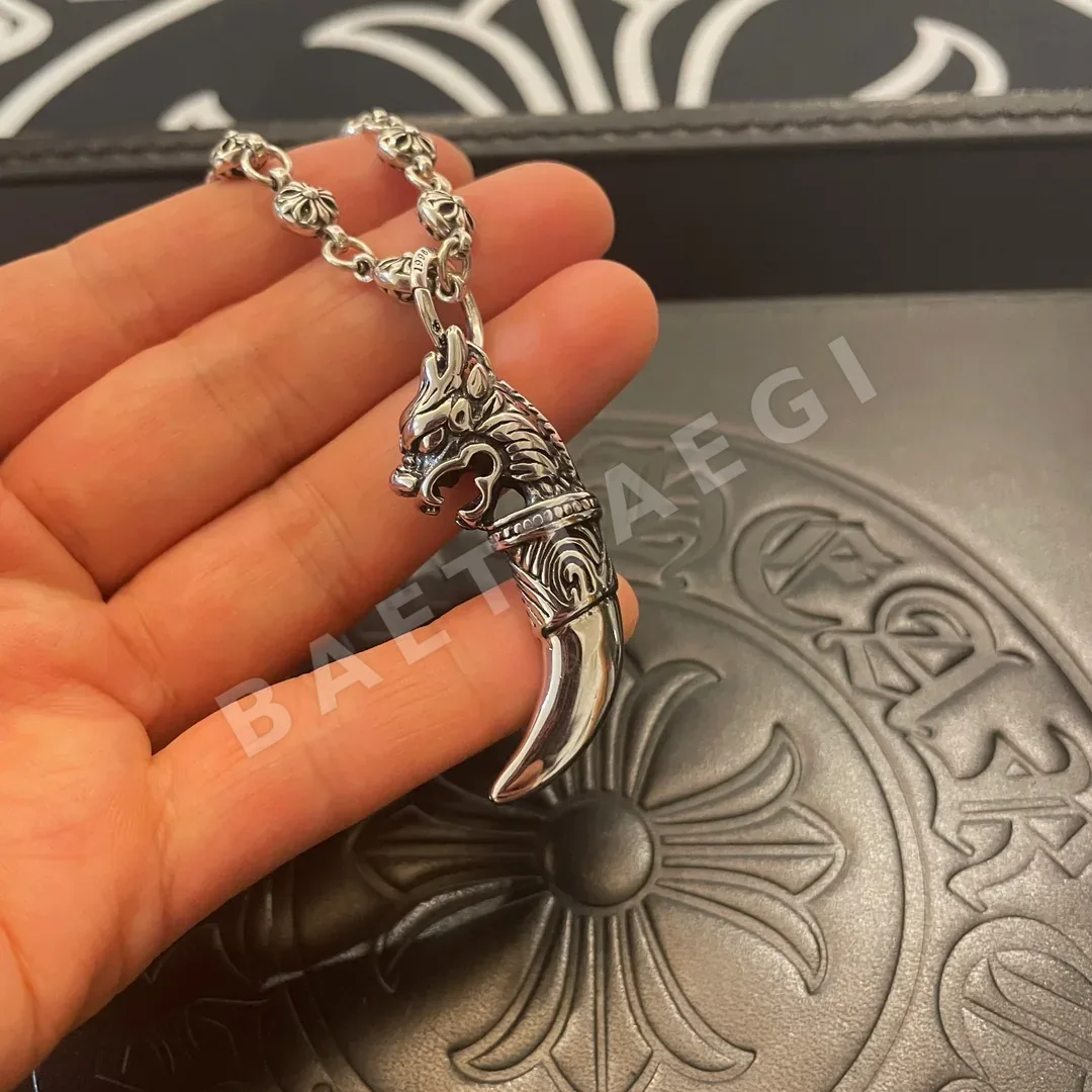 크롬하츠 늑대 이빨 펜던트 목걸이 상세 이미지 5