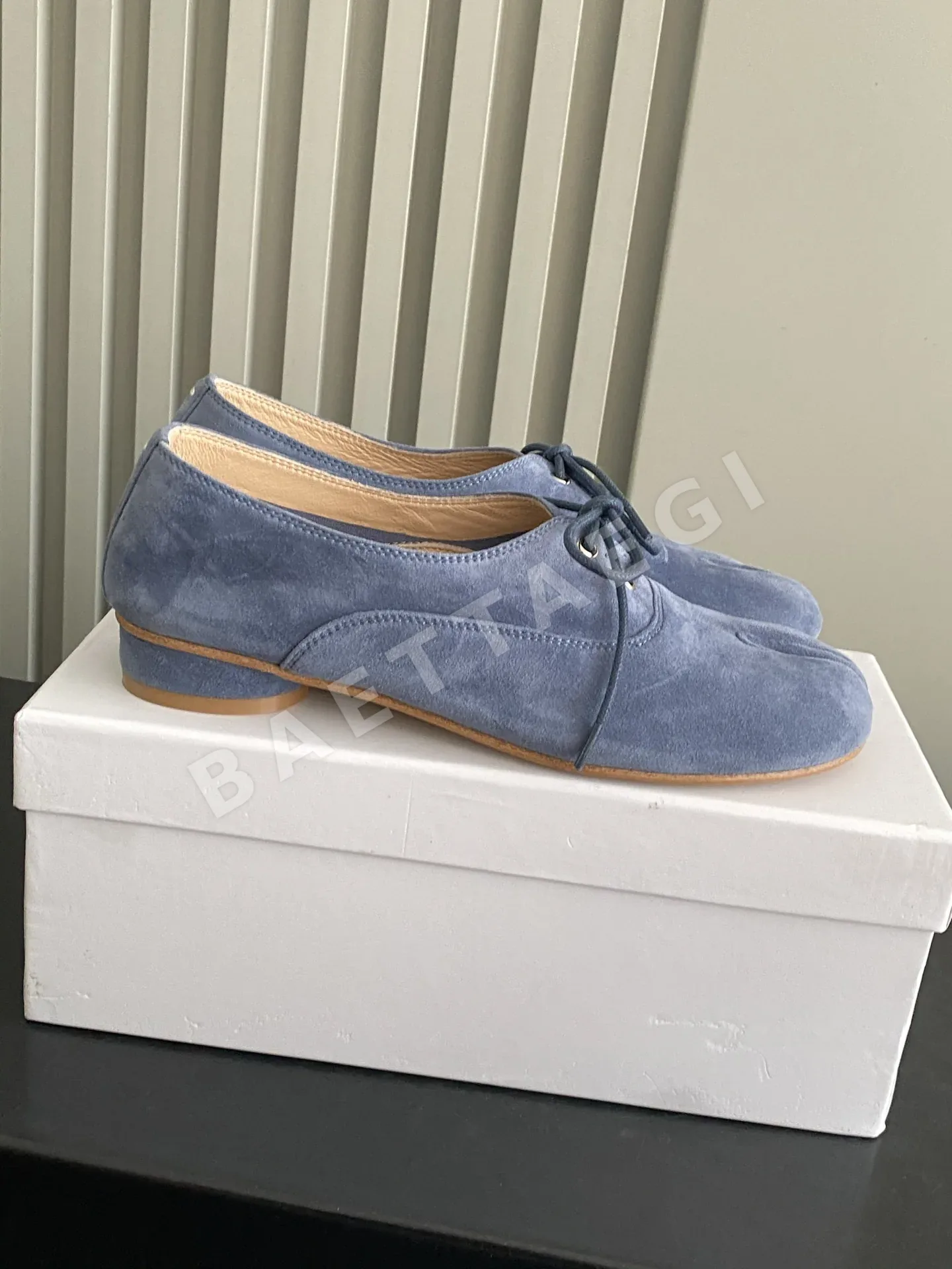 마르지엘라 레트로 타비 레이스업 구두 신발 157181