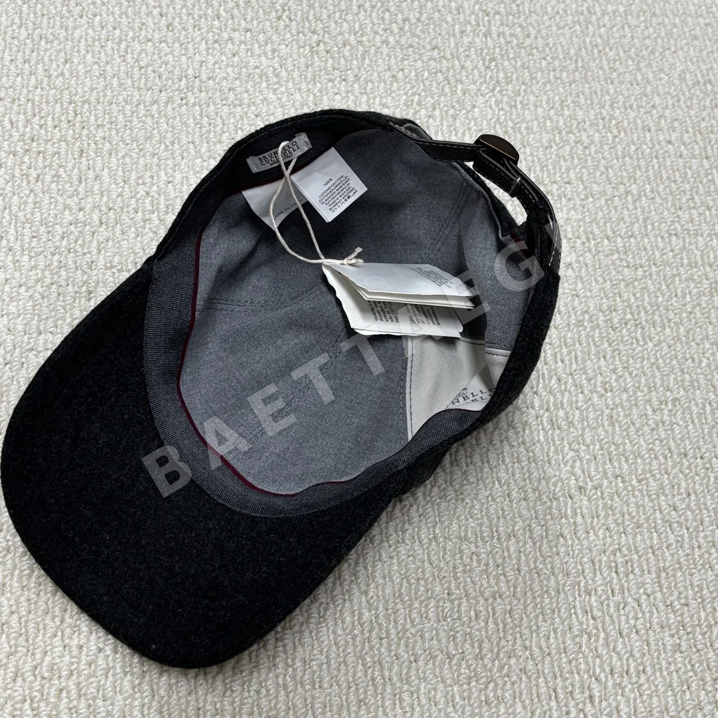 브루넬로쿠치넬리 가죽 버클 조절 베이스볼 캡 상세 이미지 7