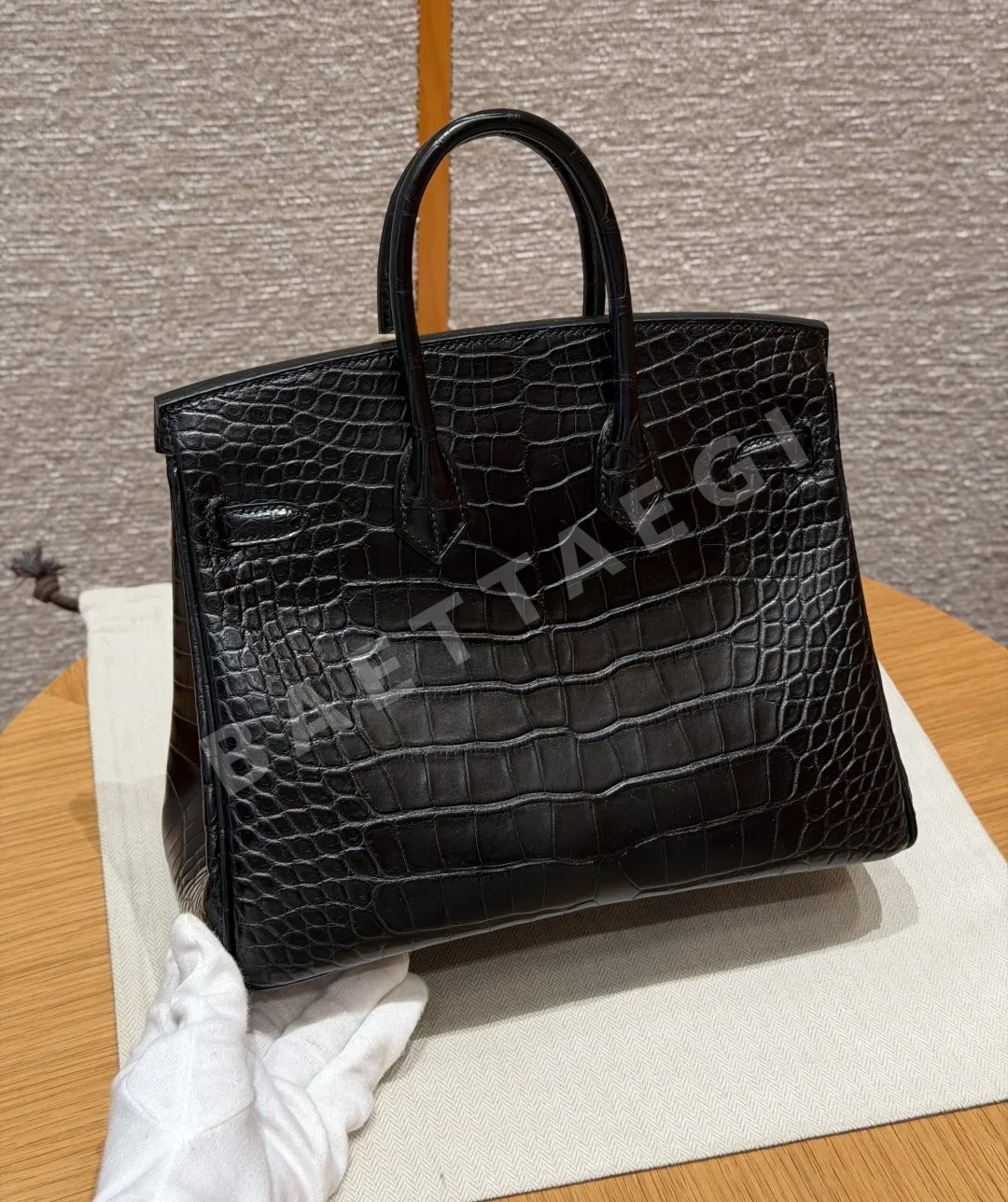 에르메스 버킨 25 매트 악어 가방 상세 이미지 2