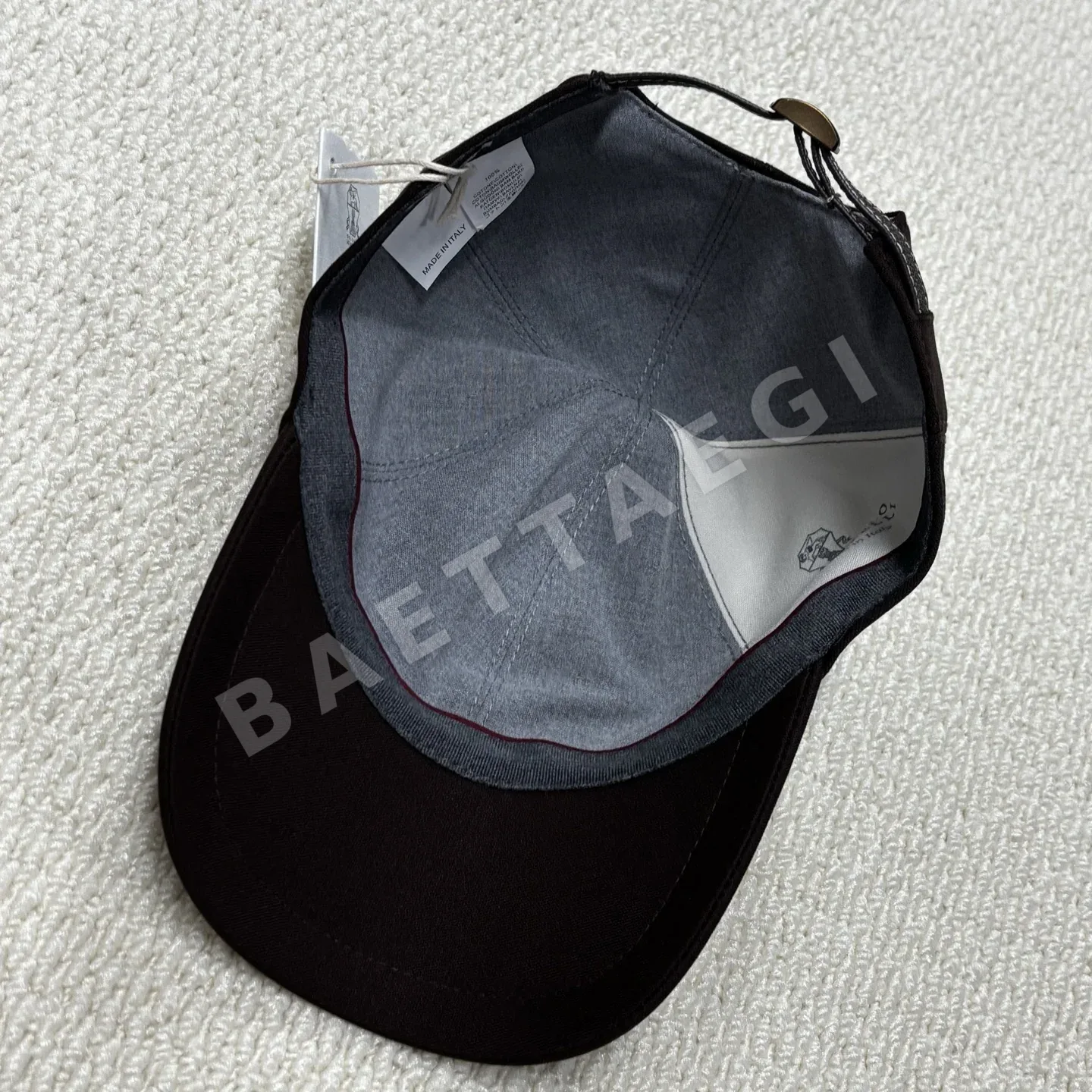 브루넬로쿠치넬리 가죽 버클 야구모자 상세 이미지 5